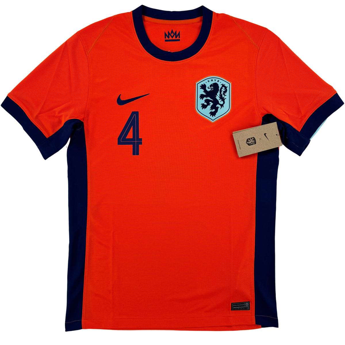 2024 Netherlands European Championship Home Shirt Virgil van Dijk #4 - 10/10 - (S)