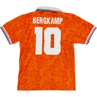 1994 Nederland WK Thuis Shirt Bergkamp #10 - 8/10 - (M) - Oldschool Voetbalshirts