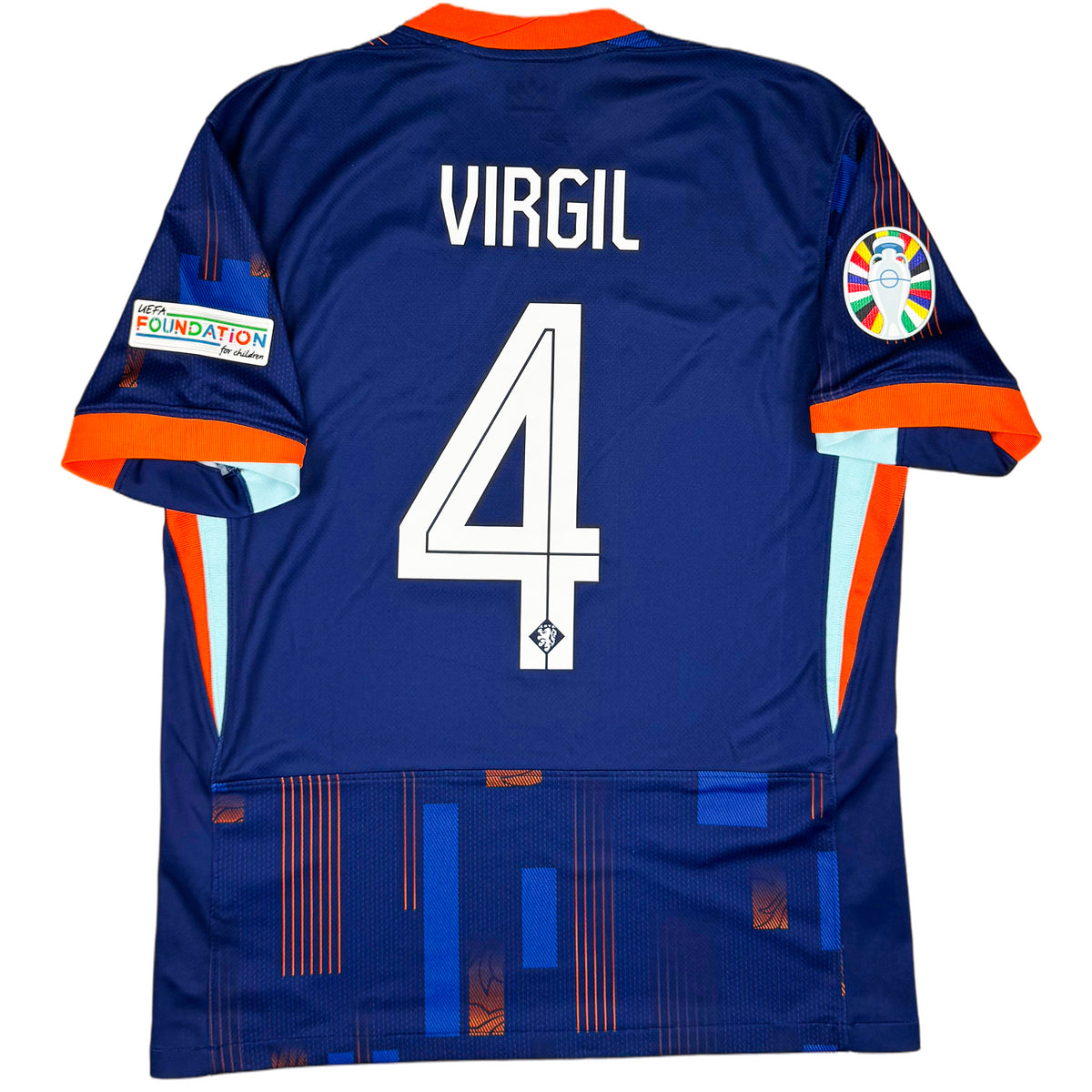 2024 Nederland EK Uit Shirt Van Dijk - Oldschool Voetbalshirts