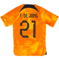 2022 Netherlands World Cup Home Shirt F. De Jong