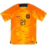 2022 Netherlands World Cup Home Shirt F. De Jong