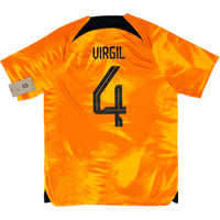 2022 Netherlands World Cup Home Shirt Van Dijk