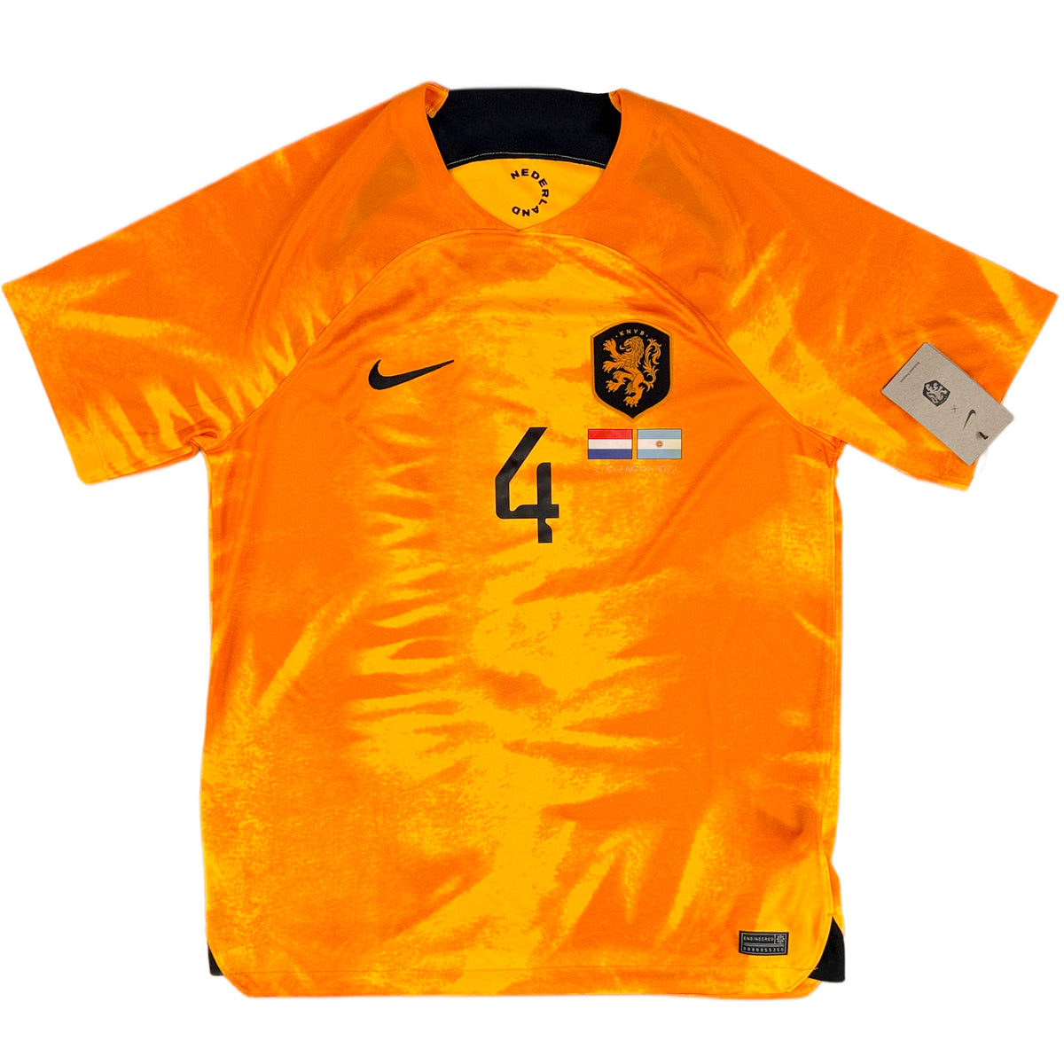 2022 Netherlands World Cup Home Shirt Van Dijk
