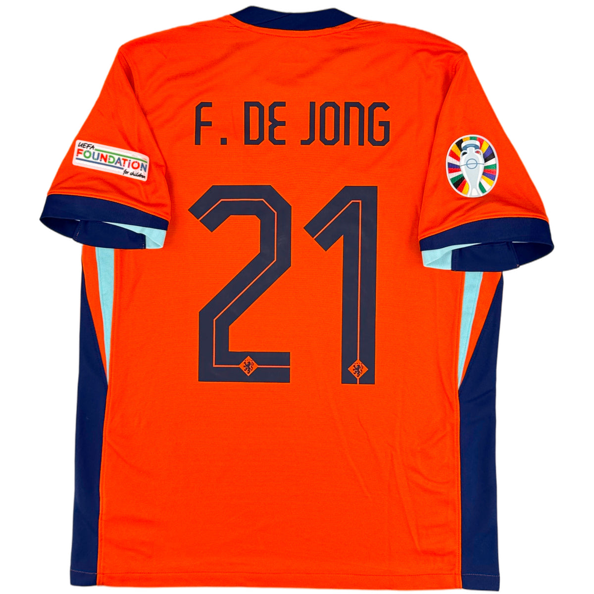 2024 Netherlands Euro Home Shirt F. de Jong