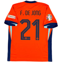 2024 Netherlands Euro Home Shirt F. de Jong