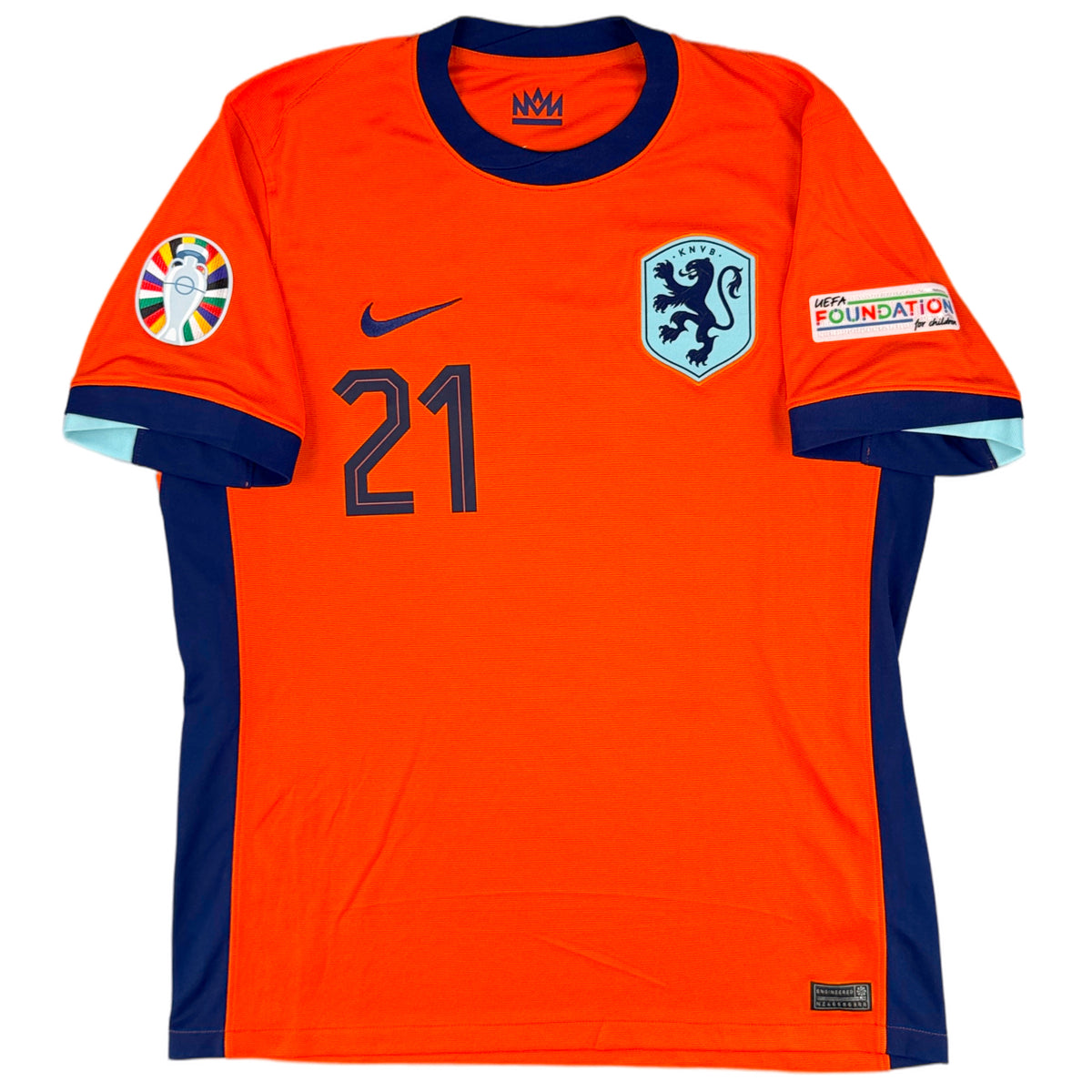 2024 Netherlands Euro Home Shirt F. de Jong