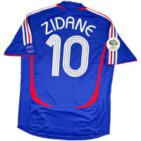 2006 Frankrijk WK Thuis Shirt Zidane - Oldschool Voetbalshirts