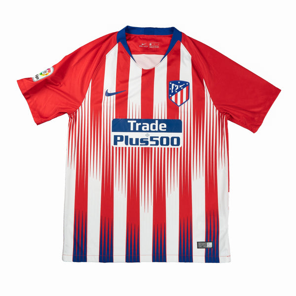 2018-19 Atletico Madrid Thuis Shirt - 9/10 - (XL) - Oldschool Voetbalshirts