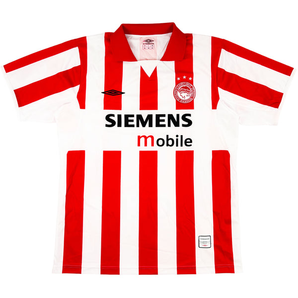 2004-05 Olympiakos Thuis Shirt - Oldschool Voetbalshirts