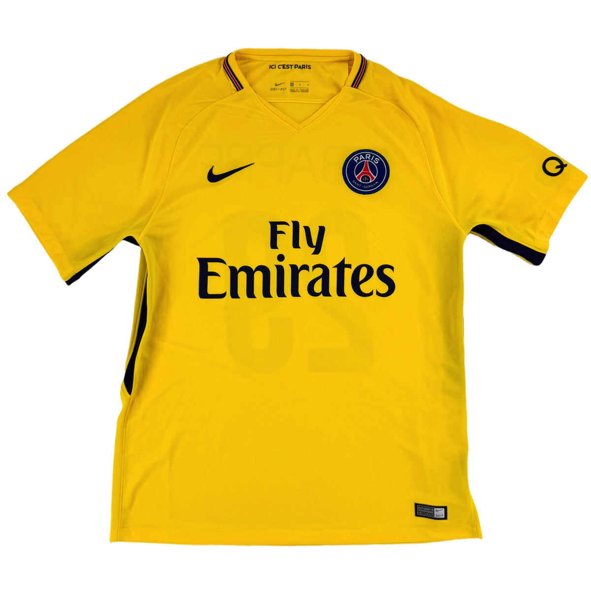 2017-18 PSG Uit Shirt Mbappé #29 - 10/10 - (L) - Oldschool Voetbalshirts