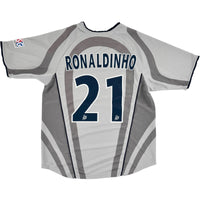 2001-02 PSG Uit Shirt Ronaldinho - 9/10 - (M) - Oldschool Voetbalshirts
