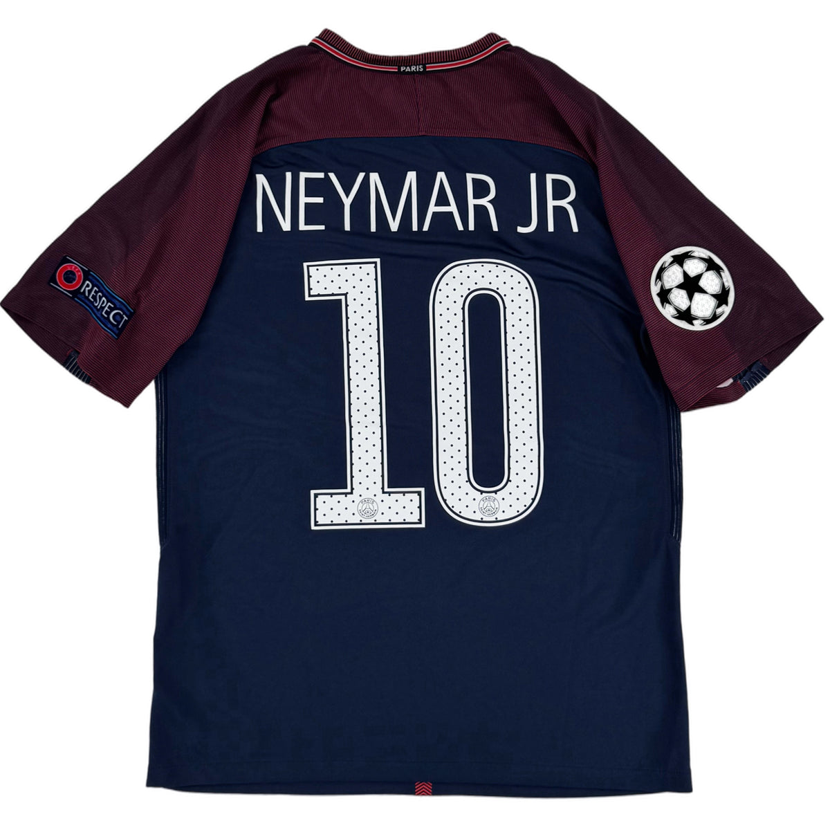 2017-19 PSG Thuis Shirt Neymar Jr #10 - 9/10 - (M) - Oldschool Voetbalshirts