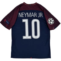 2017-19 PSG Thuis Shirt Neymar Jr #10 - 9/10 - (M) - Oldschool Voetbalshirts