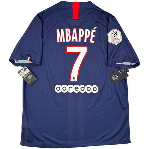 2019-20 PSG Thuis Shirt Mbappe - Oldschool Voetbalshirts