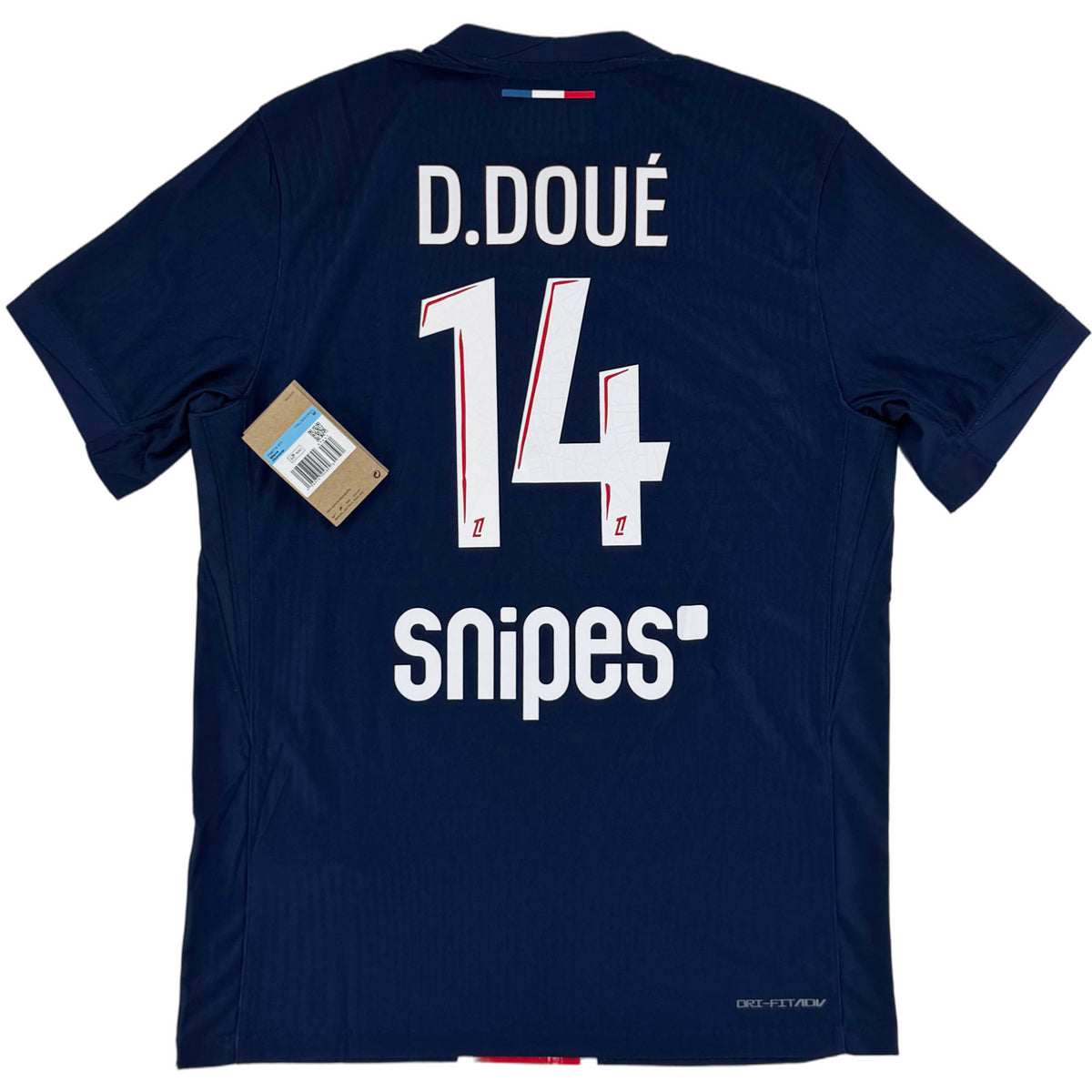 2024-25 PSG Authentic Thuis Shirt Doué #14 - Nieuw - (M) - Oldschool Voetbalshirts