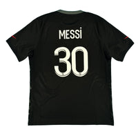 2021-22 PSG Derde Shirt Messi #30 - 10/10 - (L) - Oldschool Voetbalshirts