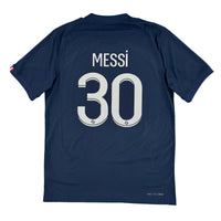2022-23 PSG Authentic Thuis Shirt Messi #30 - 10/10 - (M) - Oldschool Voetbalshirts