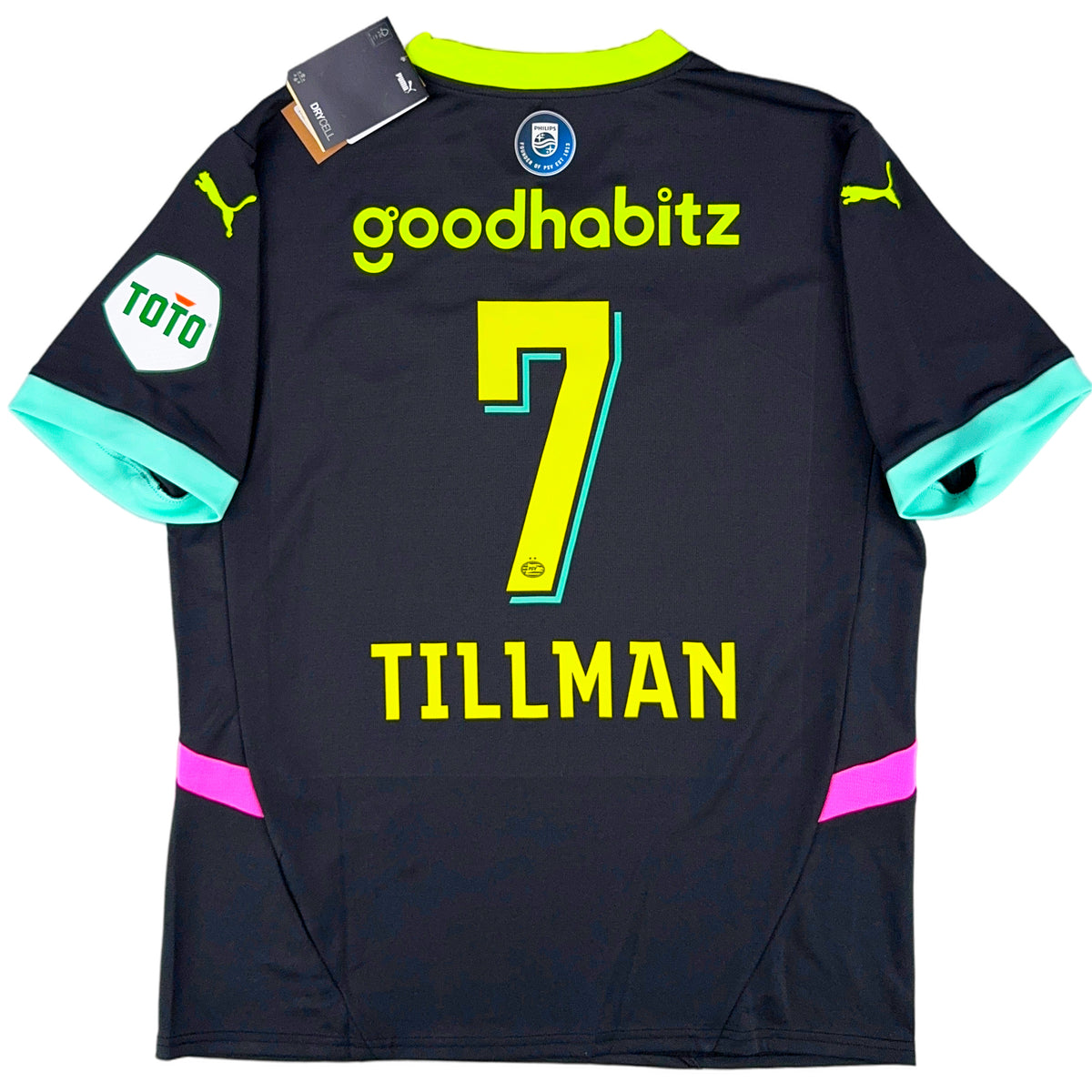 2024-25 PSV Eindhoven Uit Shirt Tillman - Oldschool Voetbalshirts