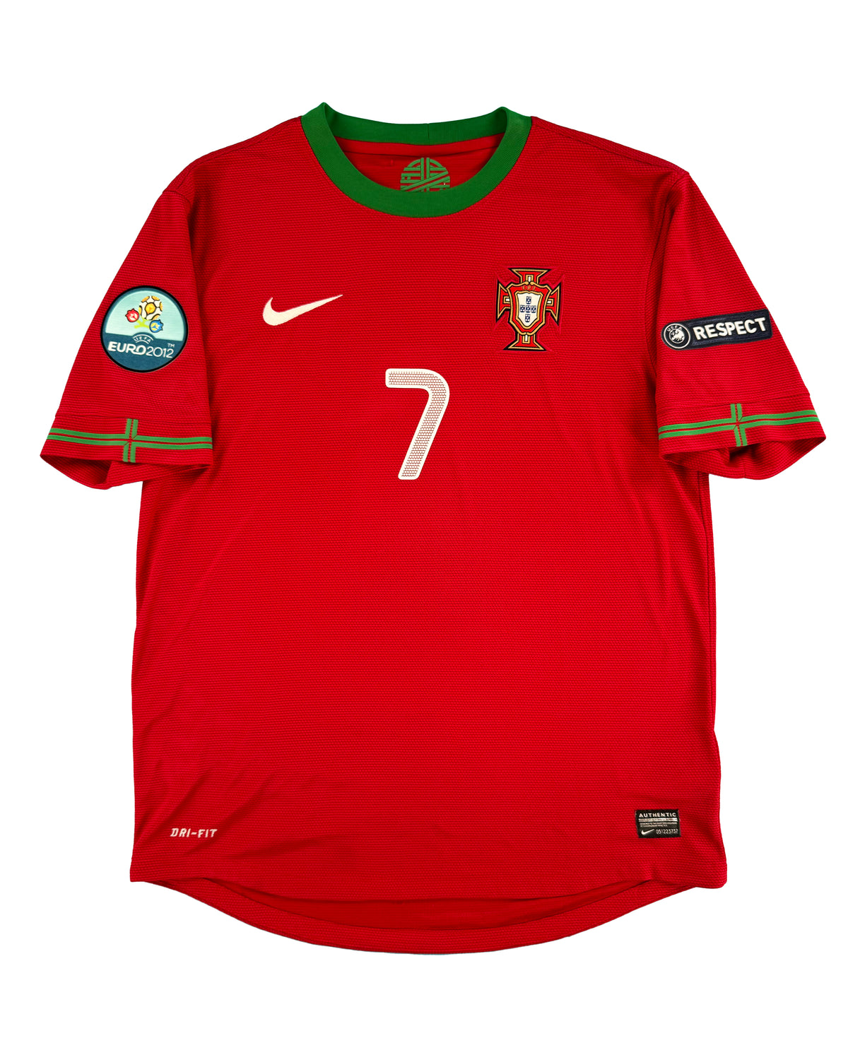 Portugal - Home Shirt - RONALDO #7 - Euro 2012 - Size M