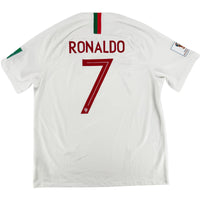 2018 Portugal WK Uit Shirt Ronaldo #7 - 9/10 - (XL) - Oldschool Voetbalshirts