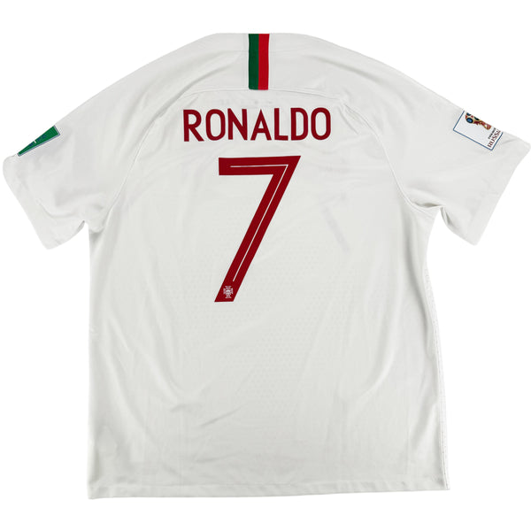 2018 Portugal WK Uit Shirt Ronaldo #7 - 9/10 - (XL) - Oldschool Voetbalshirts