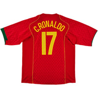 2004 Portugal EK Thuis Shirt Ronaldo - Oldschool Voetbalshirts
