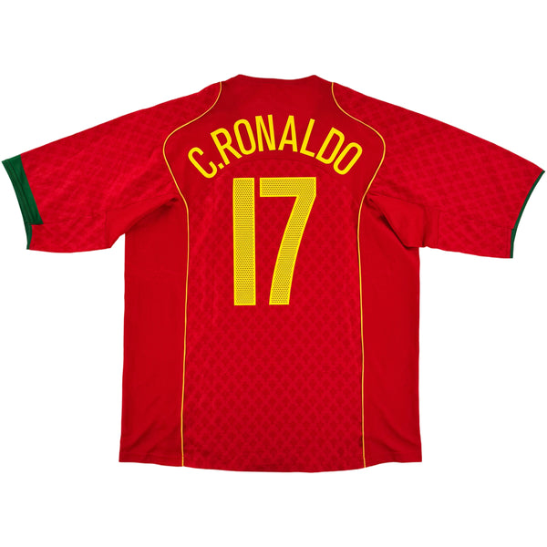 2004 Portugal EK Thuis Shirt Ronaldo - Oldschool Voetbalshirts