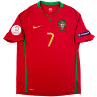 2008 Portugal EK Thuis Shirt Ronaldo - Oldschool Voetbalshirts