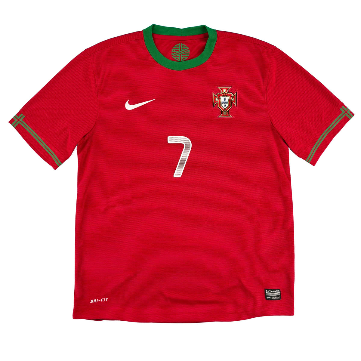 Portugal - Home Shirt - RONALDO #7 - Euro 2012 - Size M - 8/10