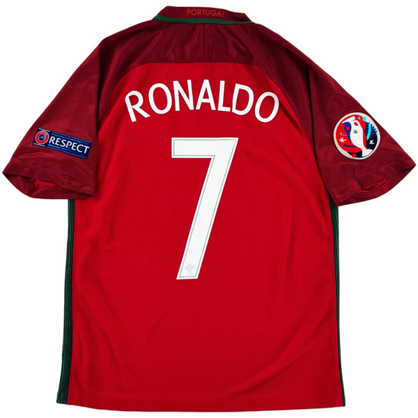 2016 Portugal EK Thuis Shirt Ronaldo - Oldschool Voetbalshirts