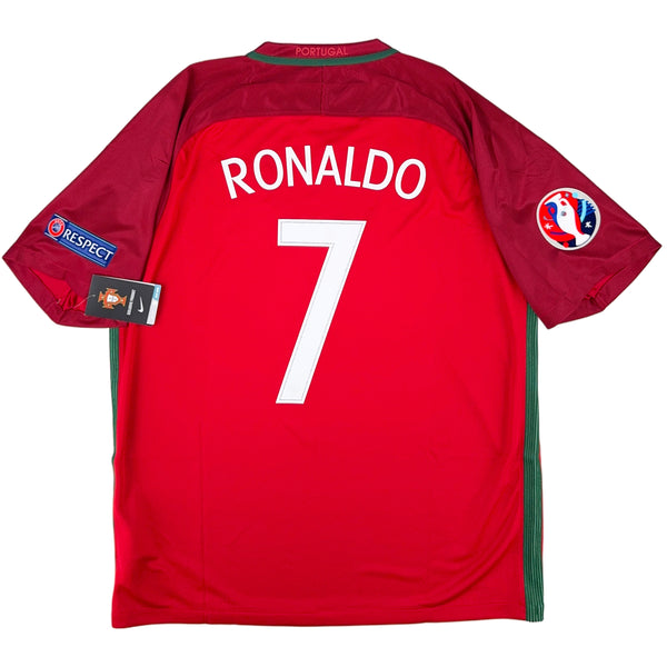 2016 Portugal EK Thuis Shirt Ronaldo - Oldschool Voetbalshirts
