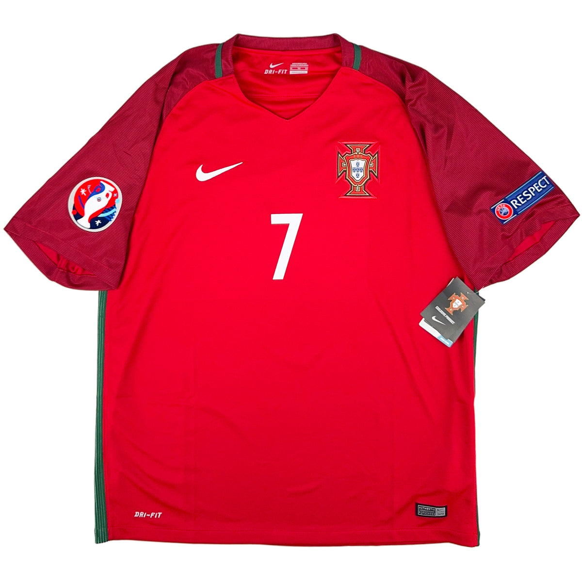 2016 Portugal EK Thuis Shirt Ronaldo - Oldschool Voetbalshirts