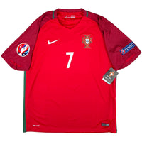 2016 Portugal EK Thuis Shirt Ronaldo - Oldschool Voetbalshirts