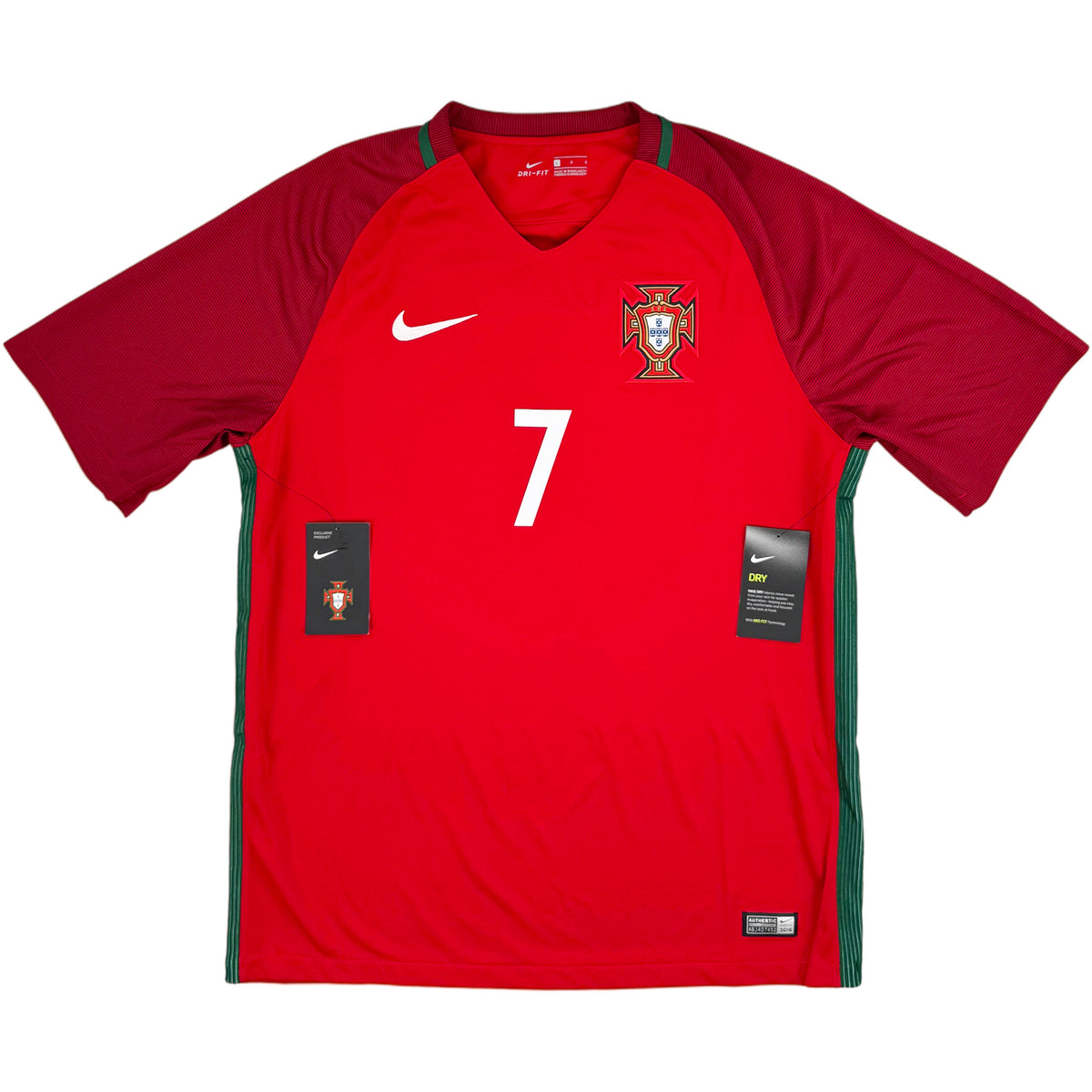 2016 Portugal EK Thuis Shirt Ronaldo - Oldschool Voetbalshirts