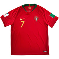 2018 Portugal WK Thuis Shirt Ronaldo - Oldschool Voetbalshirts