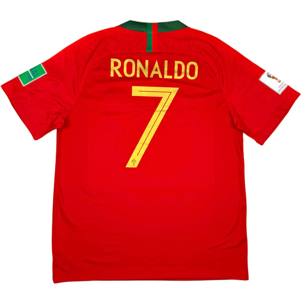 2018 Portugal WK Thuis Shirt Ronaldo - Oldschool Voetbalshirts