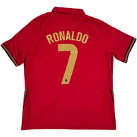 2020 Portugal EK Thuis Shirt Ronaldo - 9/10 - (L) - Oldschool Voetbalshirts