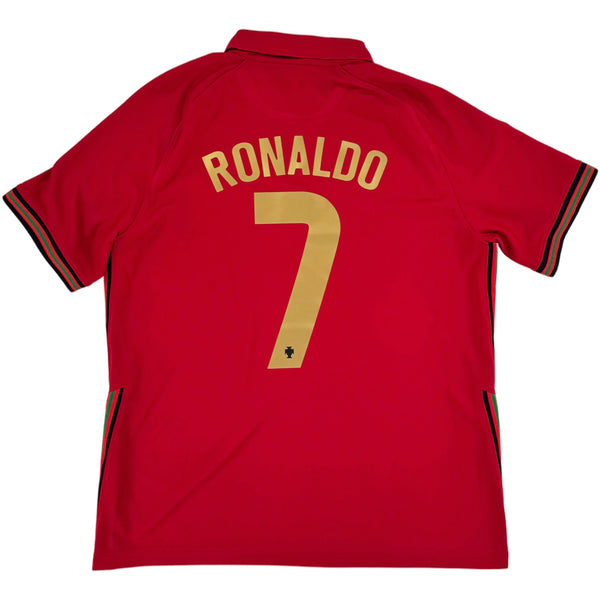 2020 Portugal EK Thuis Shirt Ronaldo - 9/10 - (L) - Oldschool Voetbalshirts