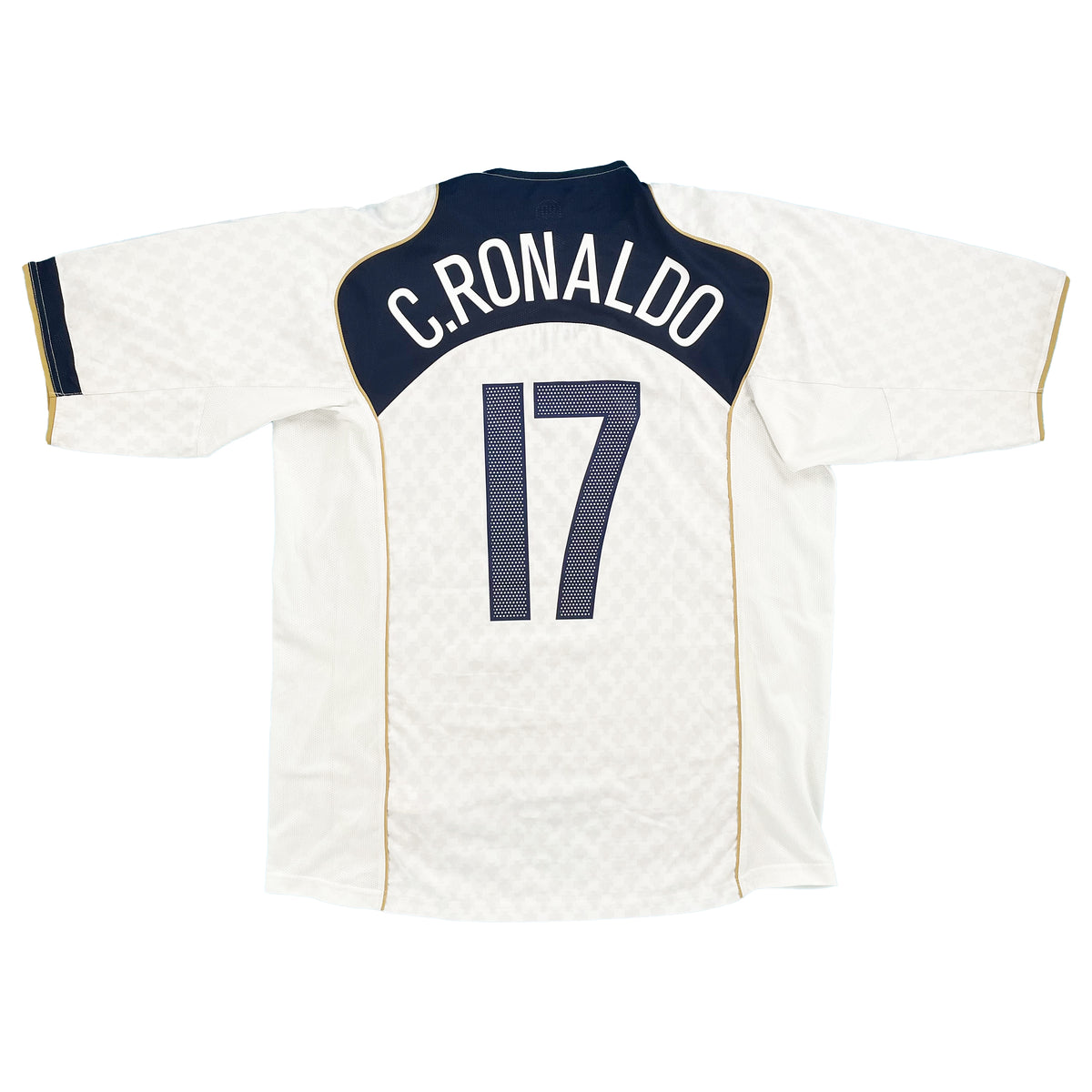 EK 2004 Portugal Uit Shirt Ronaldo #17 - 10/10 - (XL) - Oldschool Voetbalshirts