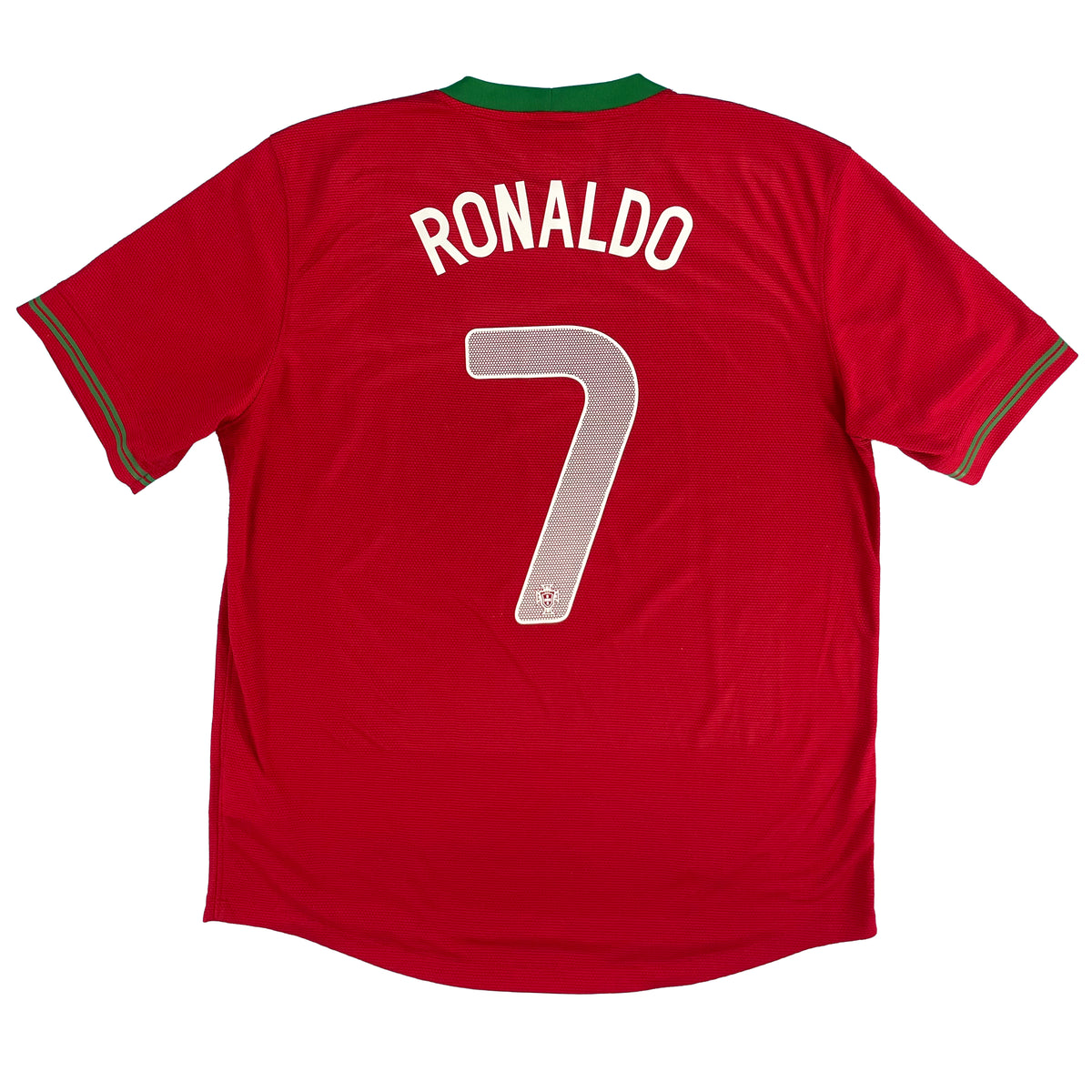 EK 2012 Portugal Thuis Shirt Ronaldo  #7 - 8/10 - (L) - Oldschool Voetbalshirts
