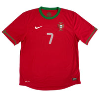 EK 2012 Portugal Thuis Shirt Ronaldo  #7 - 8/10 - (L) - Oldschool Voetbalshirts
