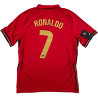 2020 Portugal EK Thuis Shirt Ronaldo #7 - Nieuw - (L)