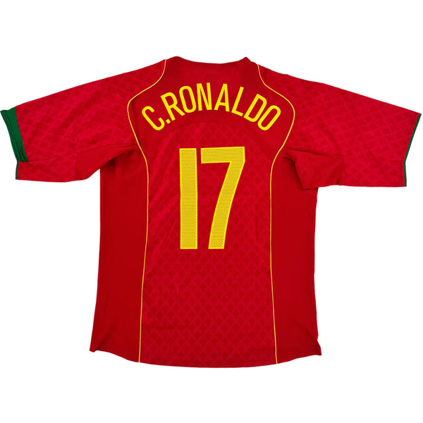 2004 Portugal EK Thuis Shirt Ronaldo - Oldschool Voetbalshirts