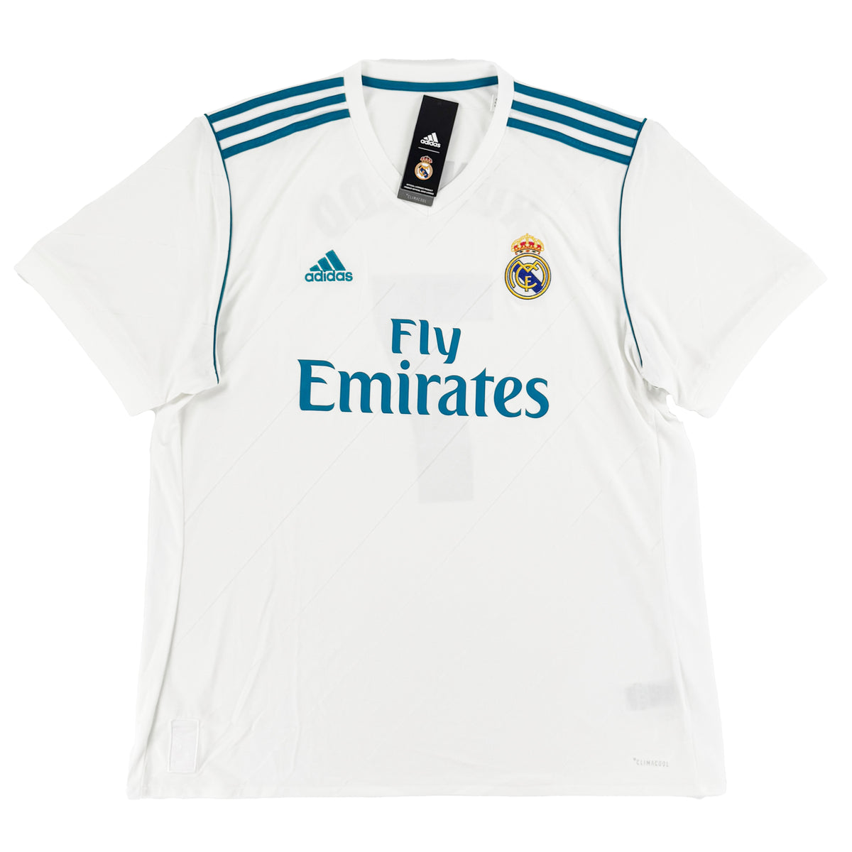 2017-18 Real Madrid Thuis Shirt Ronaldo #7 - Nieuw - (XL) - Oldschool Voetbalshirts