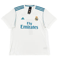 2017-18 Real Madrid Thuis Shirt Ronaldo #7 - Nieuw - (XL) - Oldschool Voetbalshirts