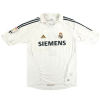2005-06 Real Madrid Thuis Shirt Roberto Carlos - 9/10 - (M) - Oldschool Voetbalshirts