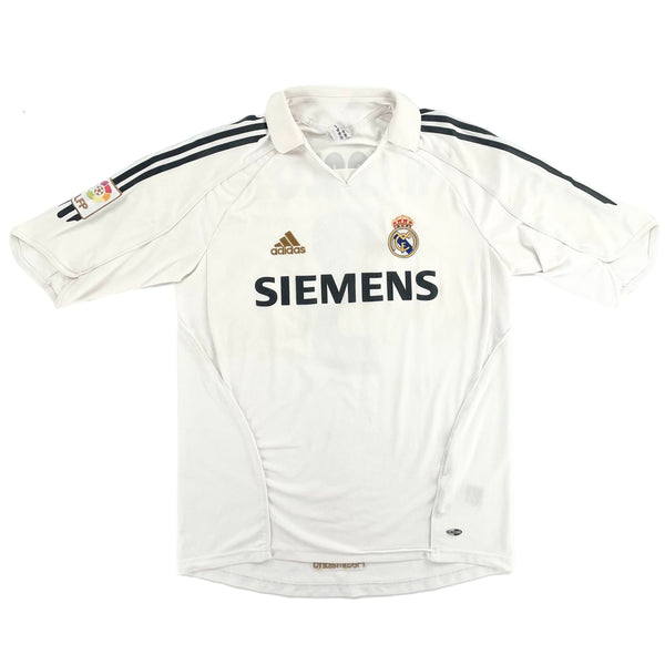 2005-06 Real Madrid Thuis Shirt Roberto Carlos - 9/10 - (M) - Oldschool Voetbalshirts