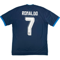 2015-16 Real Madrid Uit Shirt Ronaldo #7 - 10/10 - (S) - Oldschool Voetbalshirts