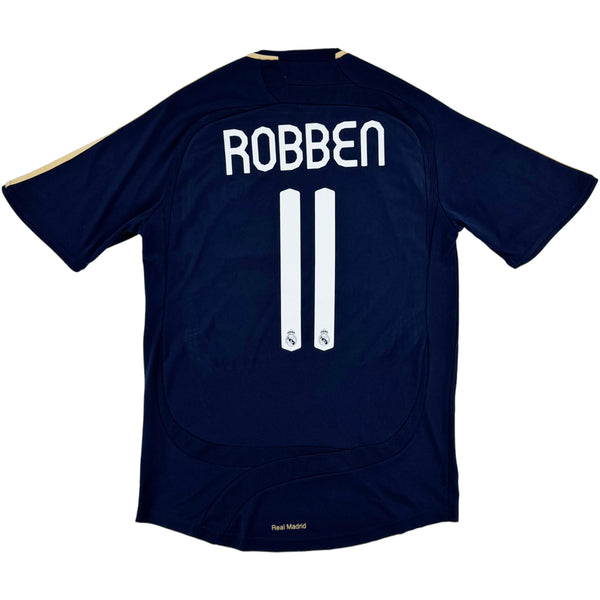 2007-08 Real Madrid Uit Shirt Robben - 8/10 - (S) - Oldschool Voetbalshirts