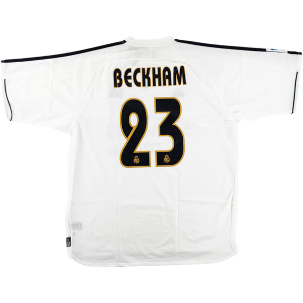 2003-04 Real Madrid Thuis Shirt Beckham - Oldschool Voetbalshirts